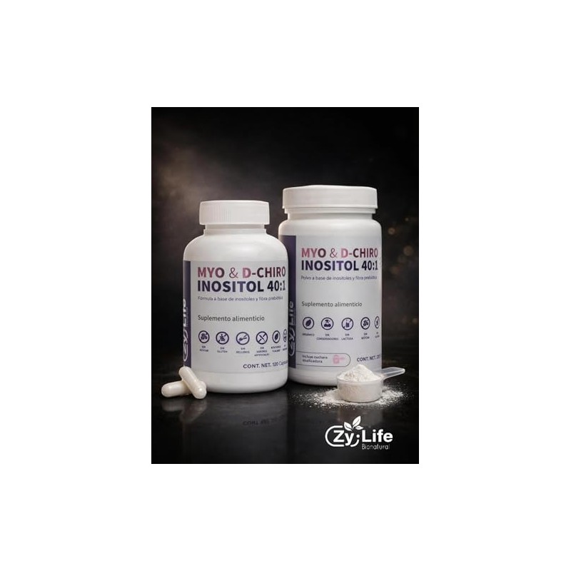 Myo & D-Chiro Inositol 40:1, Polvo 225 g, Fórmula a