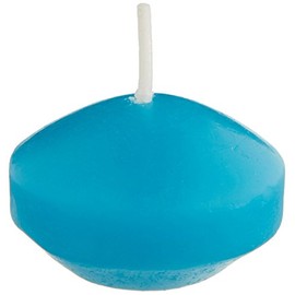 Zest Candle 24-Piece Floating Candles, 1.75-Inch, Turquoise