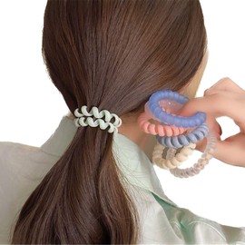 HONAMWINPRO Hair Ties Pink/Blue/Light Blue 3 Colours 3 PCS 000004