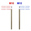 HALIGATE Polished Brass M10 Threaded Extension Rod for Pendant Light,