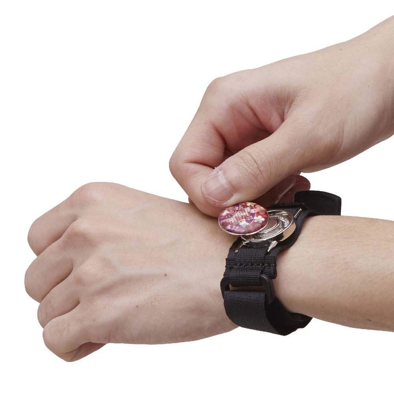 Hatachi BH7152 Ground Golf Wrist Holder, Black, Wrist Circumference Approx.