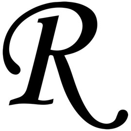 Letter R Style #41 Decal Sticker (Black), Decal Sticker Vinyl Car Home Truck Window Laptop