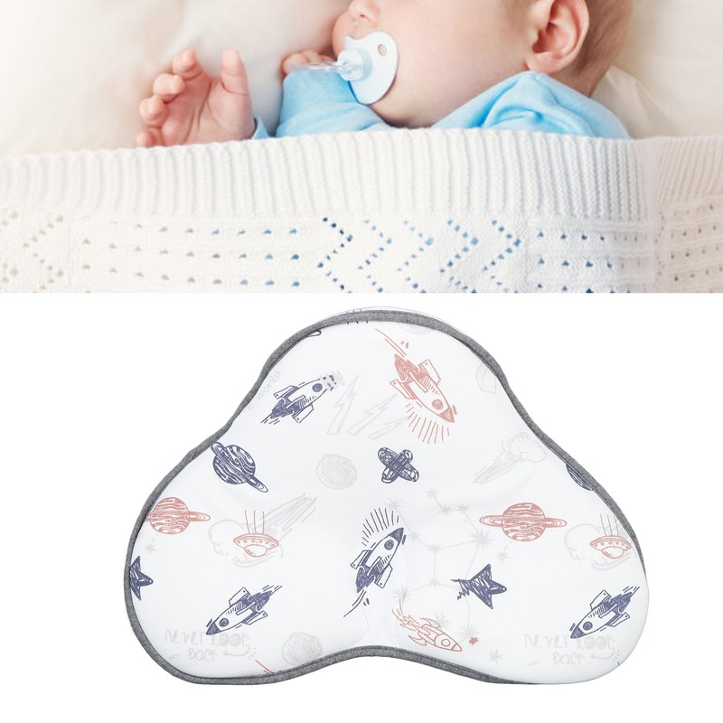 Baby Pillow for Sleeping Cloud Shaped Cute Pattern Soft Cotton