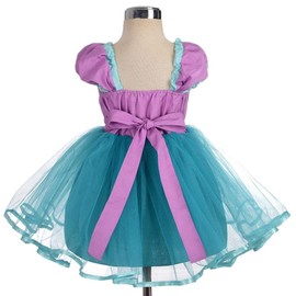 Lito Angels Princess Mermaid Fancy Dress Up Costume for Girls Kids Birthday Party Tulle Skirt with Accessories Age 2-3 Years 108