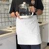 Cityelf Cotton Linen Bistro Half Apron with 2 Large Pockets