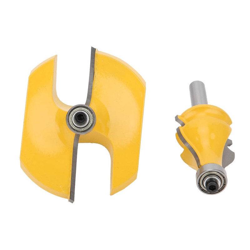 Milling Cutter, 2-Piece 8mm Shank Handrail and Table Edge Router