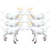 FUNOMOCYA 6Pcs Mini Goat Figurines Realistic Goat Statues for Home