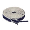Allegra K Stripe Canvas Shoelaces, Flat Shoelaces, Shoe Laces, Flat