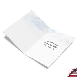 NobleWorks - 1 Jumbo Greeting Card for Boss (8.5 x 11 Inch) - Manager Gratitude, Thanks Notecard for Bosses - Thanks a Bunch J2359ABOG-US