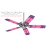 Tie Dye Peace Sign 110 - Ceiling Fan Skin Kit