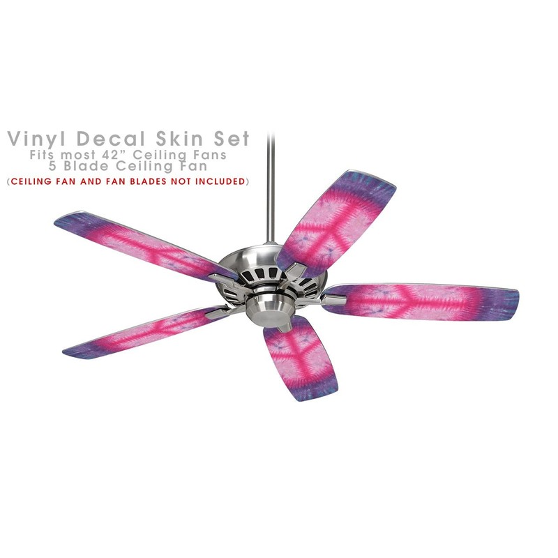 Tie Dye Peace Sign 110 - Ceiling Fan Skin Kit