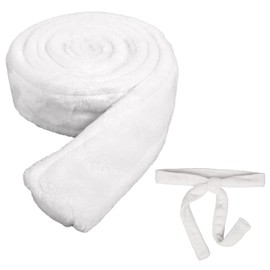 Mikovivi Robe Belt, Soft Robe Belt Replacement Flannel Robe Tie Replacement Bathrobe Belt Replacement for Men Women (White)