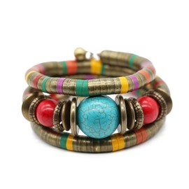 HENGYID African Bracelet Tribal Bracelet Ethnic Bracelet Rope Bracelet, 20, Zinc, rubber