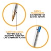 Pluma Lapicero Bic Cristal Dura+ Punto Mediano 1 Mm Caja