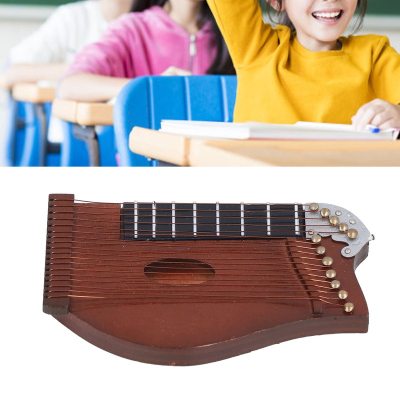 Guzheng Model Wooden Miniature Guzheng Musical Instrument Model Display for