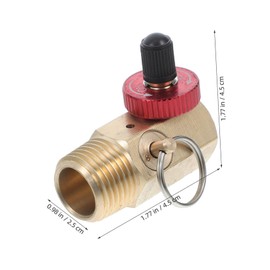 ULTECHNOVO 2pcs Brass Air Tank Manifold Tool with Safety Valve Fill Port Shut Off and Relief Bypass for Compressor for Household and Industrial Use