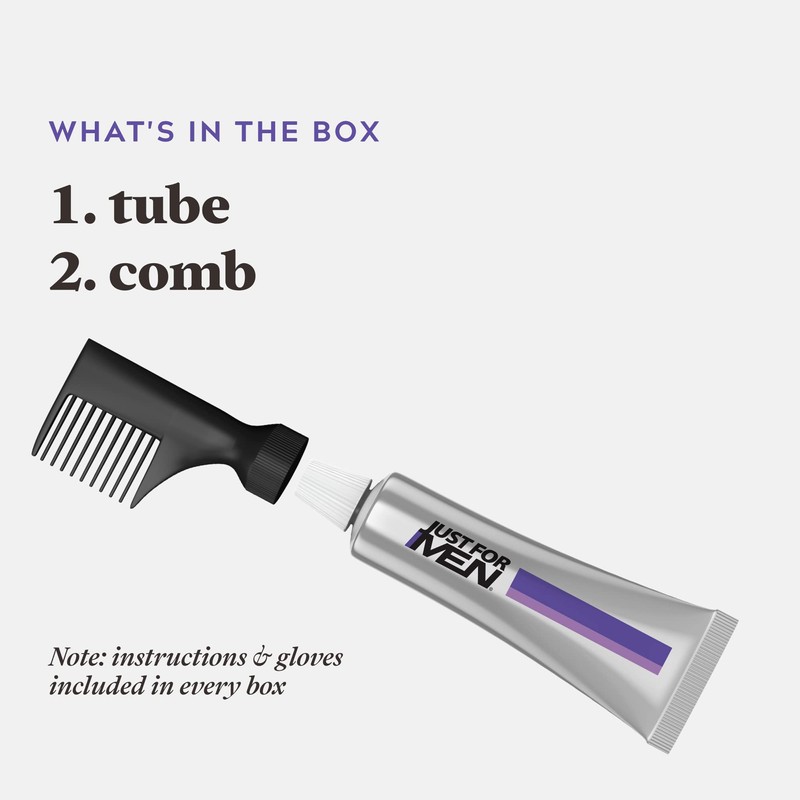 Just For Men Touch of Grey, Medium Brown Hair Dye,