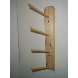 Wood Storage Rack 4 Pegs for Storage Needs, Ribbons, Workout, Ect...