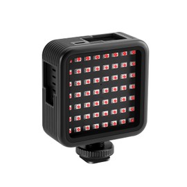 Ordro LN-5 Mini IR Night Vision Light Infrared Photography Light for Video Camera Camcorder Built-in Rechargeable Battery with 3 Cold Shoe Mount for Vlog YouTube Video Recording