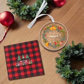 Engagement Ornament 2024, First Christmas Engaged Ornament 2024, Engaged Christmas Ornament 2024, Engagement Gifts for Couples, Our First Christmas Ornament 2024