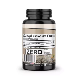 Desiccated Beef Liver Capsules - Certified 100% Grass-Fed & Pasture-Raised, Undefatted, Nutrient-Dense Superfood, High in Iron & Vitamin B12 - 120 Capsules, Made in the USA