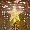 TKYHRMAS Christmas Tree Toppers Lighted with 6 Projection Modes, Christmas