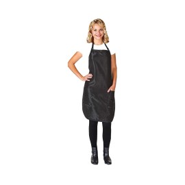 Betty Dain Luminous Salon Stylist Apron, Classic —Black —Bottom Zipper Pocket