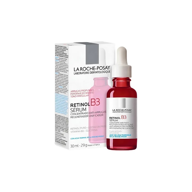 Retinol B3 Serum Facial Antiarrugas Profundas Frasco Rojo