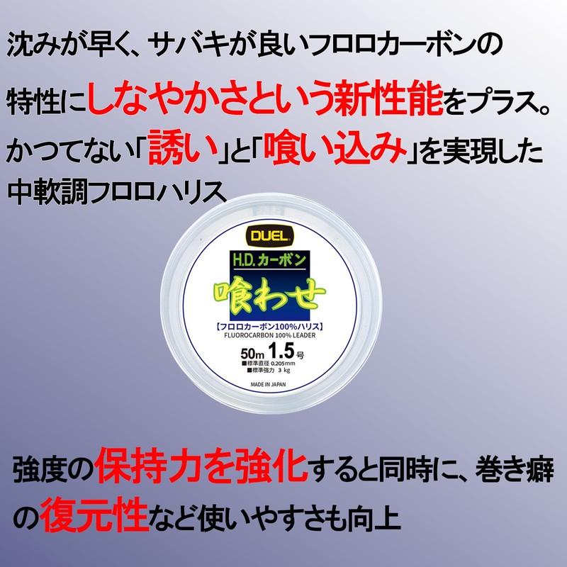 DUEL Harris Eatasa No. 6 100% Fluorocarbon Just Stopper 166.2