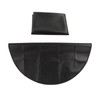 Under Grill Mat Fireproof Waterproof Double Sided Portable Round Barbecue