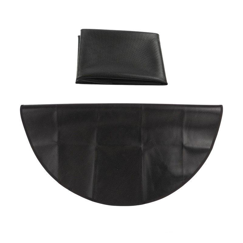 Under Grill Mat Fireproof Waterproof Double Sided Portable Round Barbecue