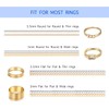 Ryaner Ring Size for Loose Rings,16pcs set, Invisible Clear Silicone,