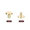 sourcing map 10Pack Brass Chicago Screws, 4x6x10mm Flower Texture Flat