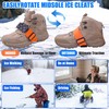 Ice Cleats Mid-Sole Snow Traction Cleats for Boots and Shoes