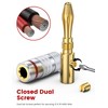MOSWAG 5 Pairs Banana Plugs for Speaker Cable - 24K