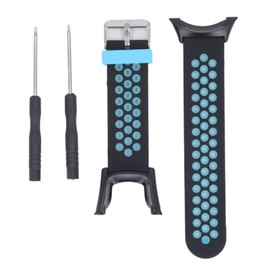 Silicone Quick Release Wristband Replacement Waterproof Accessory Silicone Watch Wristbands for SUUNTO AMBIT 1 Black Blue