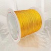 Bkrdty Thread Cord 2 Rolls, 0.4mm x 50m each, Gold