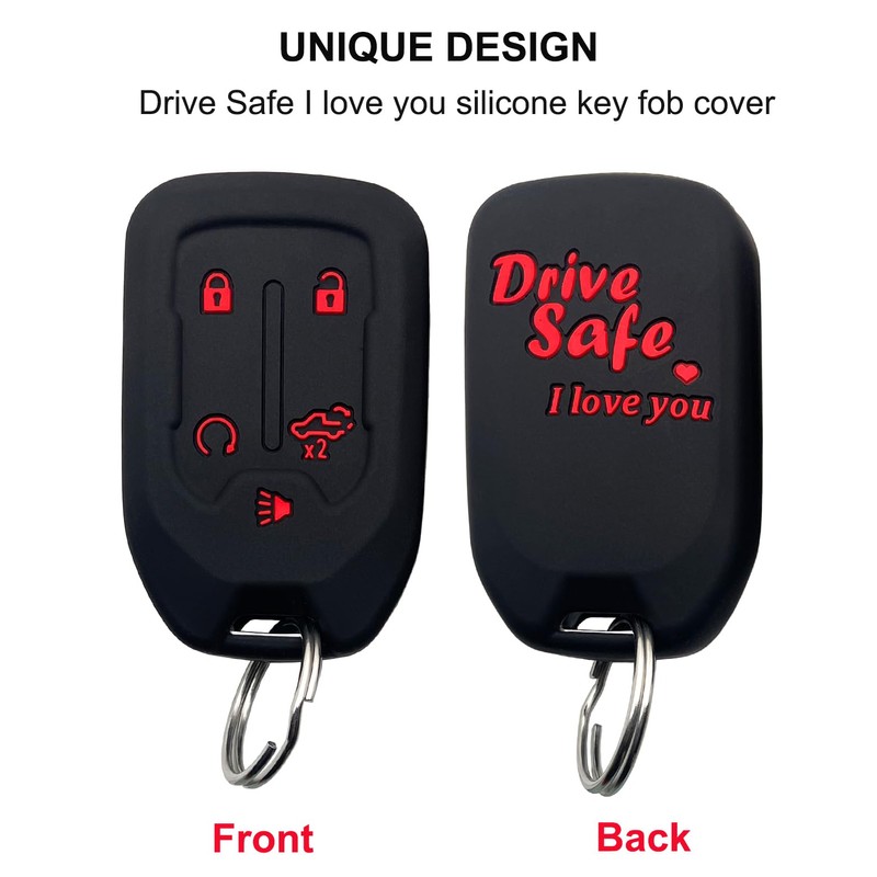 Key Fob Cover for Chevy GMC Accessories 5 Button Smart