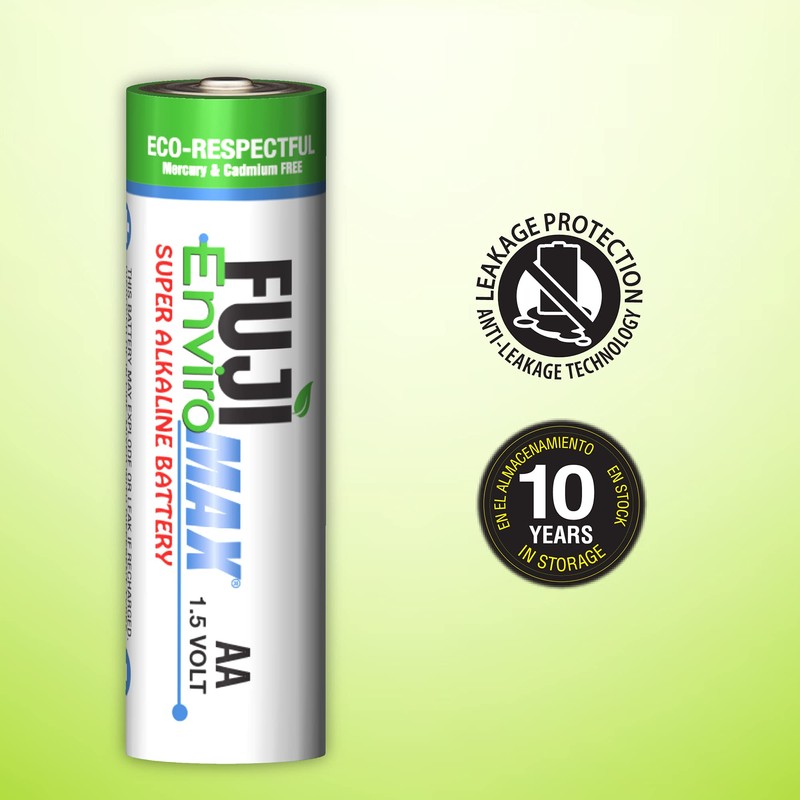 Fuji Enviromax 4300BP2 EnviroMax AA Super Alkaline Batteries (2 Pack),