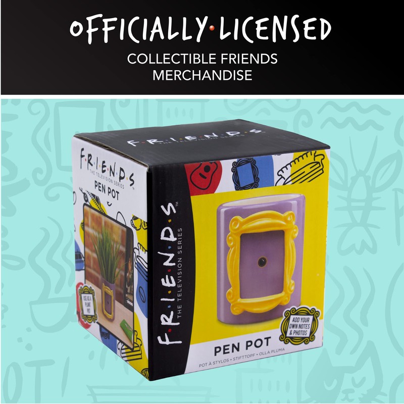 Paladone Friends Monica's Yellow Door Frame Flower Pot and Pen