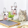Cat Hoop Earrings 925 Sterling Silver Cat Earrings for Women