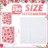 100 Packs Tissue Packs Floral Travel Tissues Packs Pocket Facial