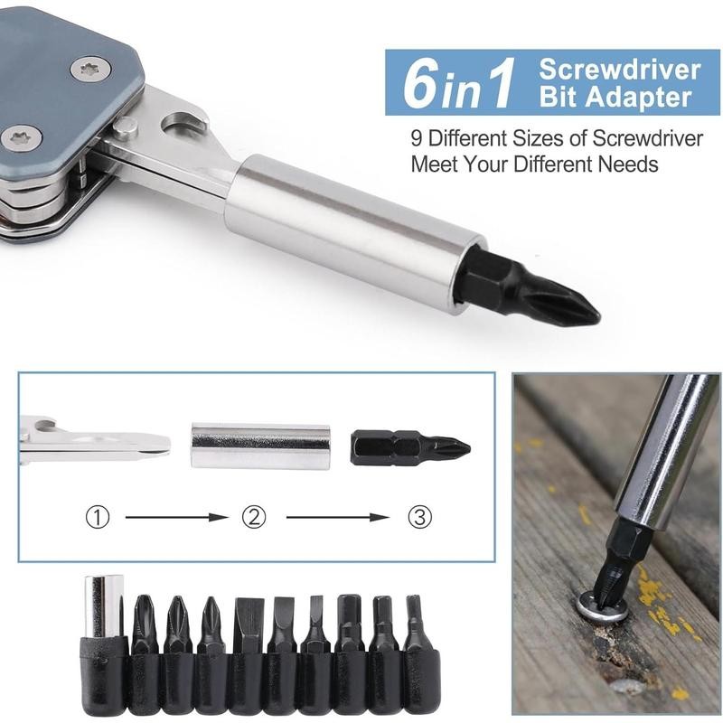 EDC Multi Tool, 6 in 1 Wrench Multitool with ,