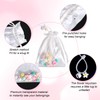 Clear Doll Display Bag, Portable Protective Case with Pom Poms