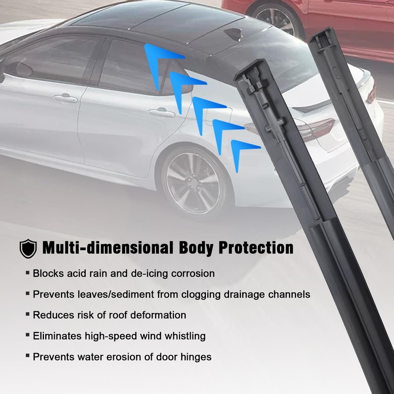 Roof Drip Moulding Seal Strips Weatherstrip Fit for Toyota Camry