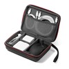 Sanwa Direct 200-BAGIN014_015_016_023BK Travel Pouch, Gadget Pouch, Semi-Hard, Black, Design
