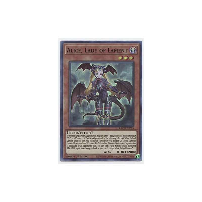 Alice, Lady of Lament - BACH-EN028 - Super Rare -