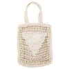 Handmade Straw Bag Travel Beach Fishing Net Handbag Hollow Casual