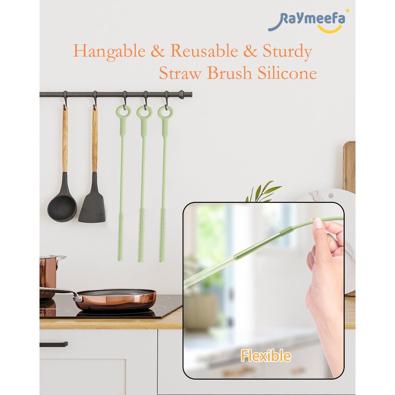 Straw Cleaner Brush Set - Raymeefa Scratch-Free Detail Cleaning for