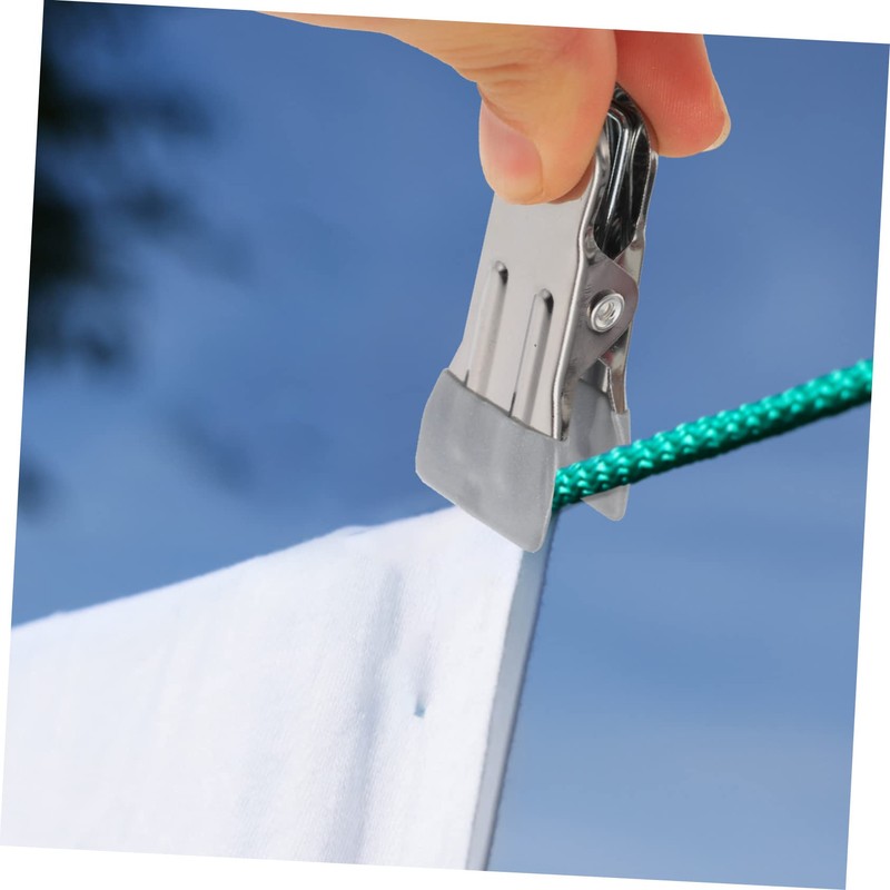 NOLITOY 30pcs Stainless Steel Pool Cover Clips Winter Above Ground